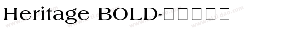 Heritage BOLD字体转换